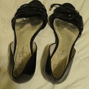 Jessica Simpson Black Strappy Heels